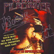 The Exalted Piledriver - "Night of the Unpolished Turd (Autographed Digi Pak with Guitar Pick and Concert"