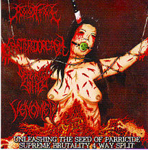 Supreme Brutality #4 - 4 Way Split CD - Defeated Sanity, Venomed, Splattered Orgasm, Moonfog