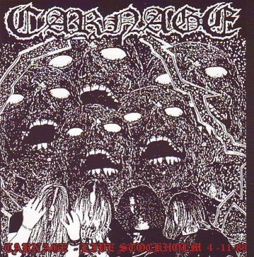 Cover for Carnage - Live In Stockholm 1989