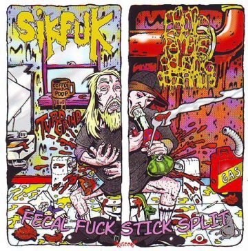 Cover for Sikfuk/E.F.R.O. - Fecal Fuck Stick Split