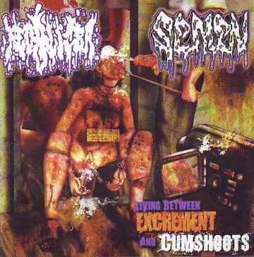 Cover for Fecalizer/Semen - Living Between Excrement and Cumshoots