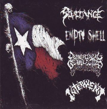 Cover for Texas Death Metal Comp - Severance - Empty Shell - Demoniacal Genuflection - Interment CD DIGI