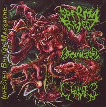 Cover for Infected Brutal Massacre - 3 Way Split CD