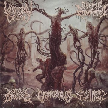 Rotten On Gore / Visceral Decay / Sanguinary Execution / Gastrorrexis / Genetic Aberration - Sutured Bleeding Wounds CD