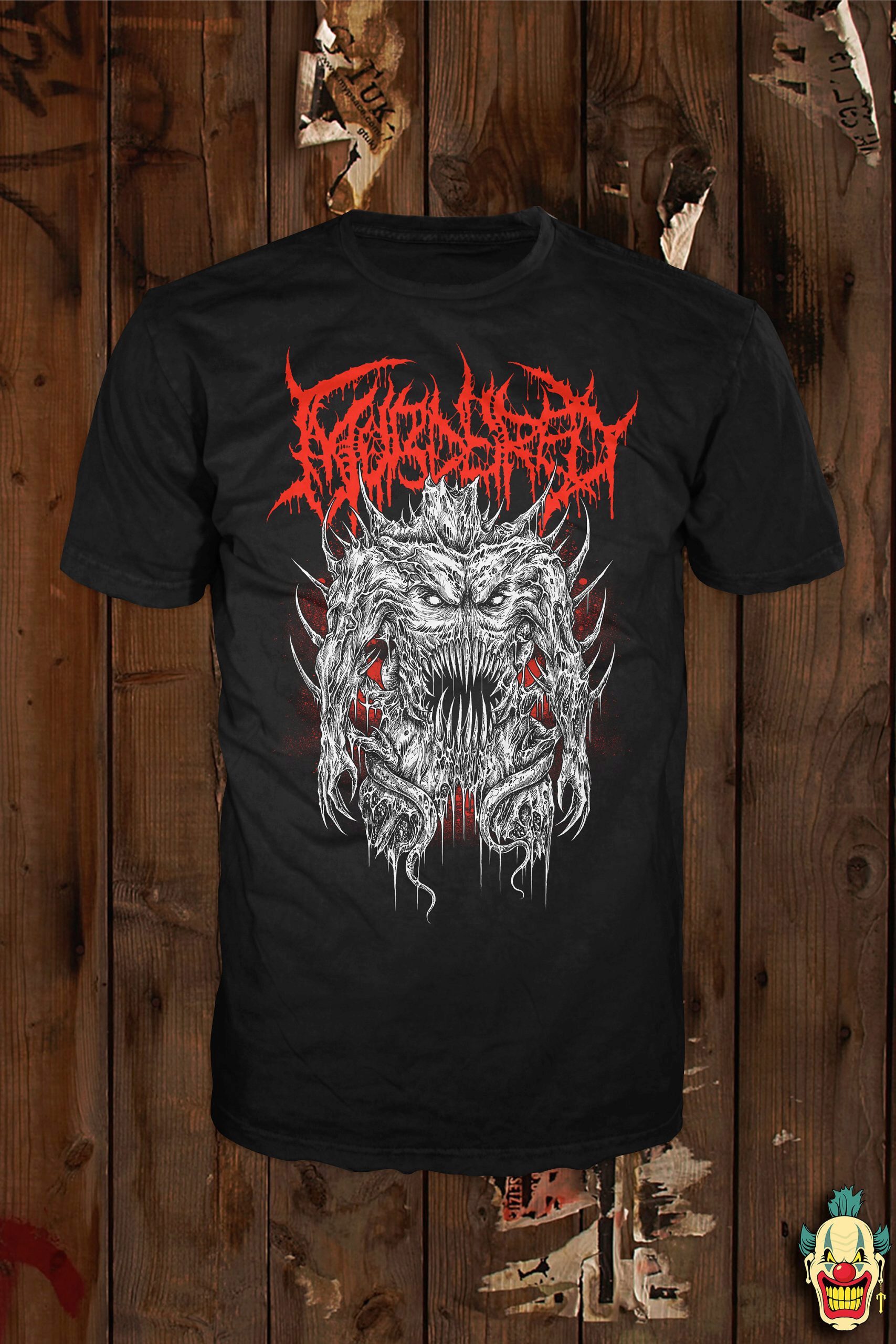 The front of the Possessed Corpse t-shirt