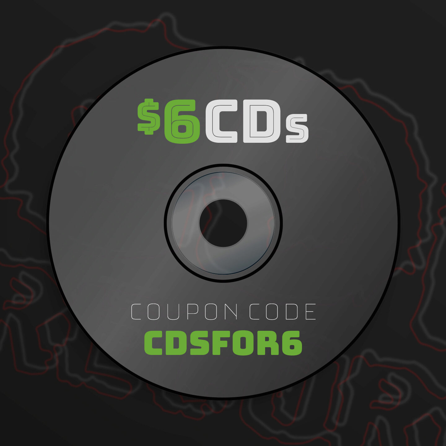 Promo graphic for the CDSFOR6 code