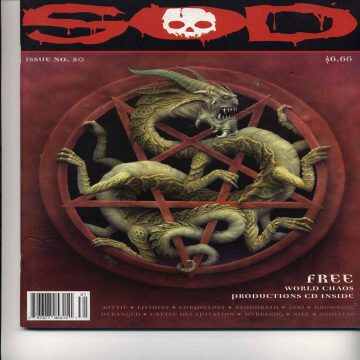 Cover for SOD Magazine #20 (Free World Chaos CD Inside)