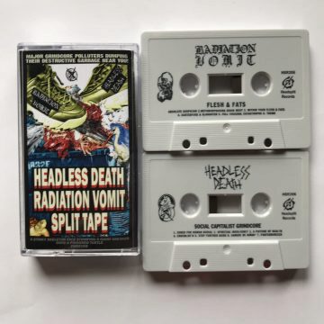 Cover for Headless Death / Radiation Vomit - Split Cassette