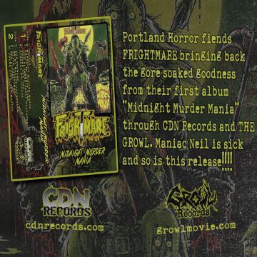 promo graphic for Frightmare cassette
