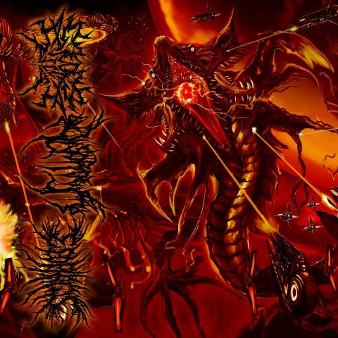 Disorder / Species Splicer / Esophagus - Hymns of Devastation (Red CD) Red cover art for Hymns of Devastation split