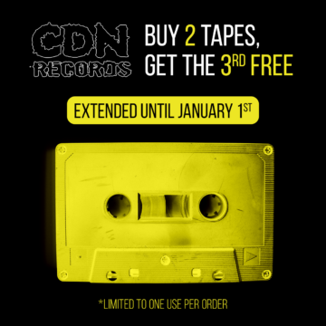 Promo graphic - buy 2 tapes, get the 3rd free