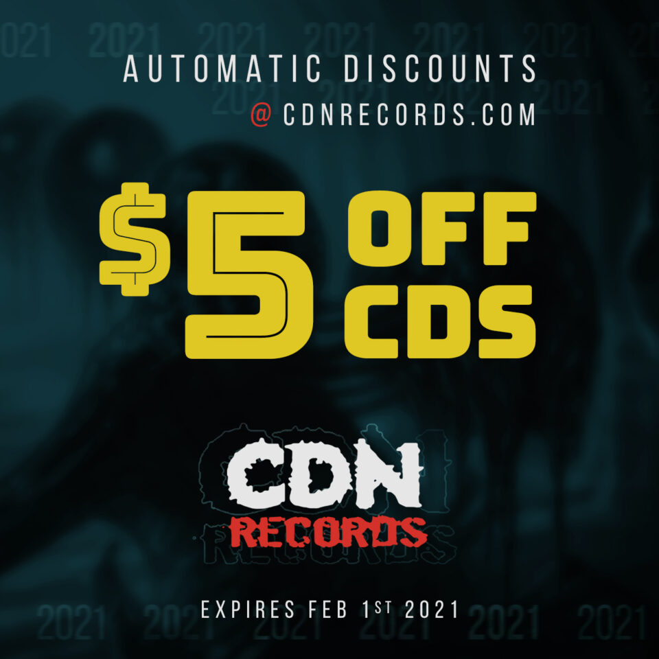Promo graphic for $5 Off CDs