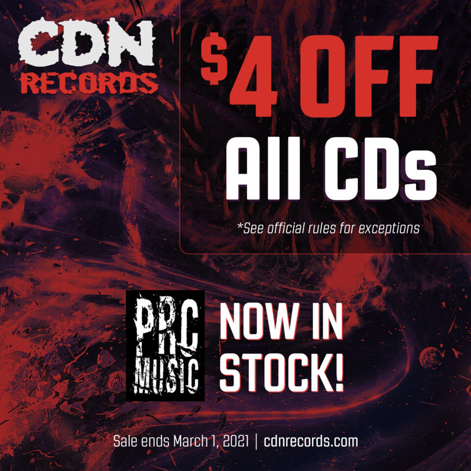 Promo graphic for $4 Off CDs in February