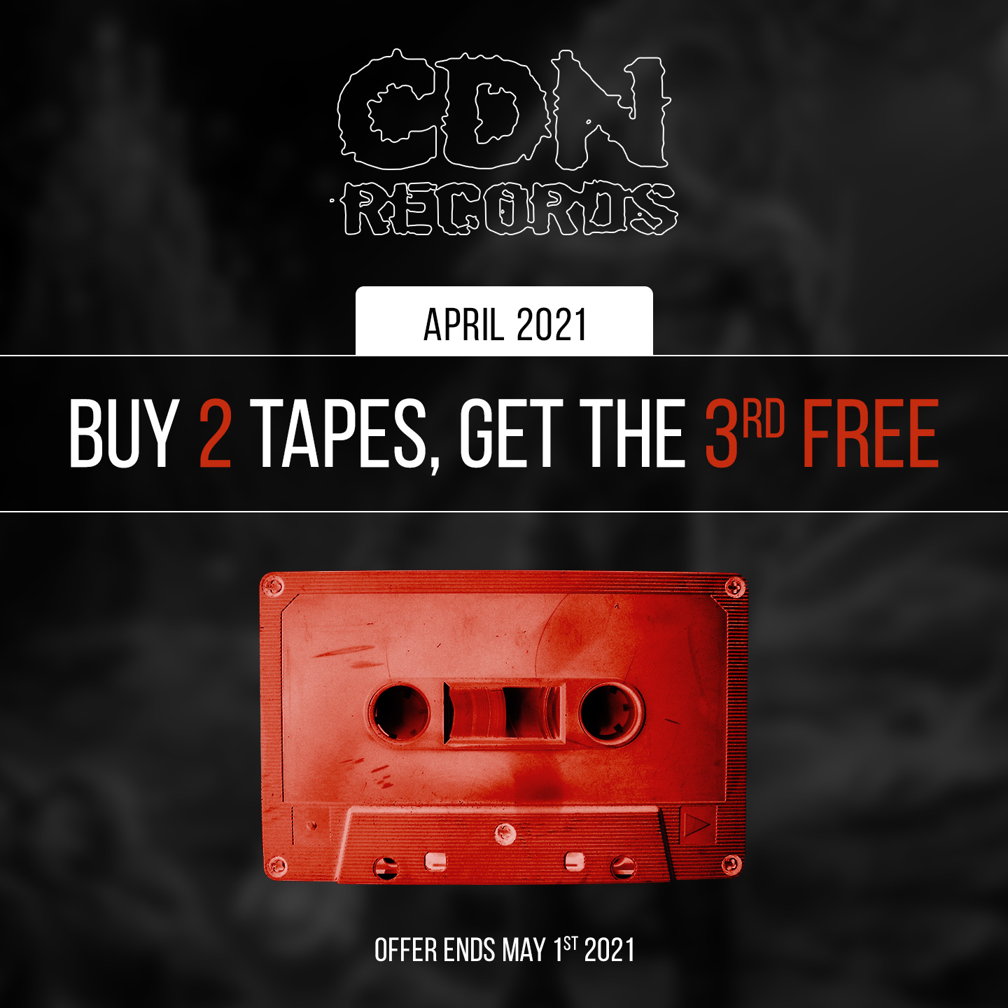 promo graphic for tapes offer