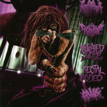 Cover for Gonorrea, Menstrual Cocktail, Mutilated Judge, Rectal Rodeo, Rectal Wench - Split CD