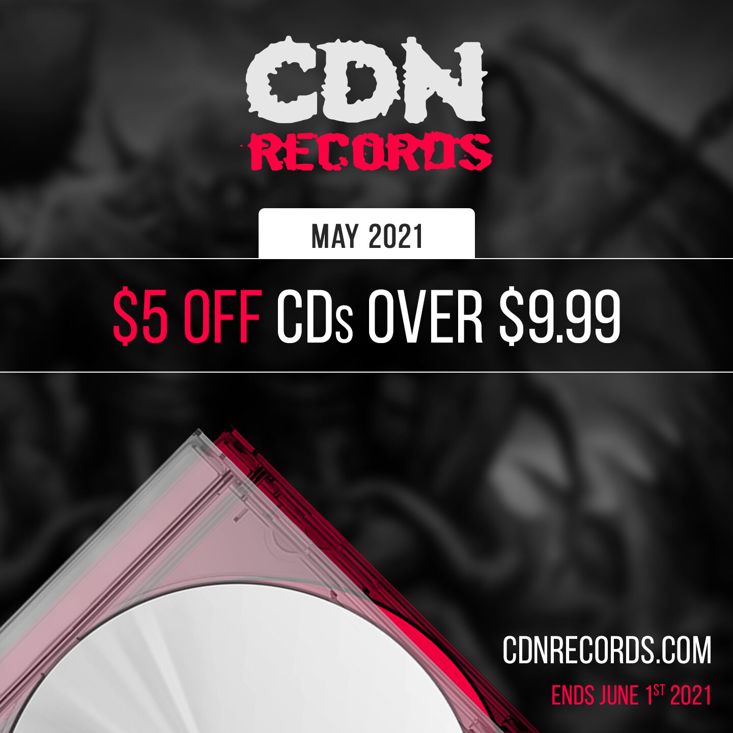 SALE: $5 Off CDs over $9.99 | CDN Records