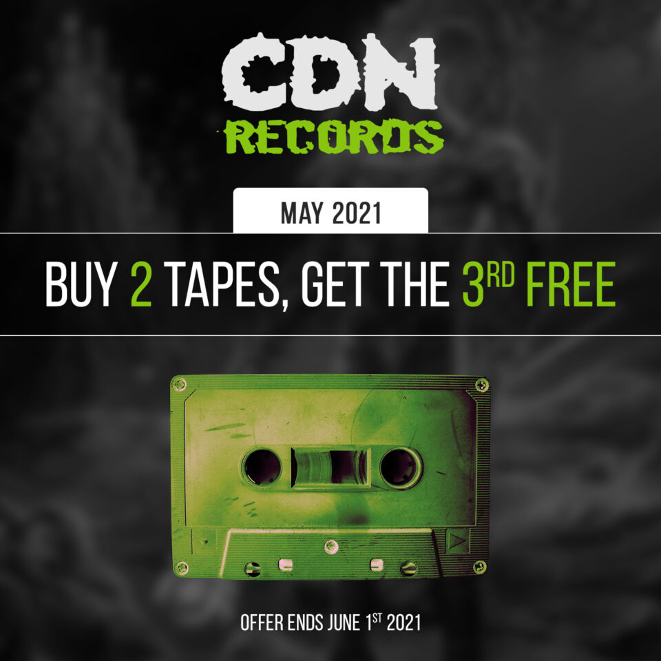 Promo graphic for May tapes deal