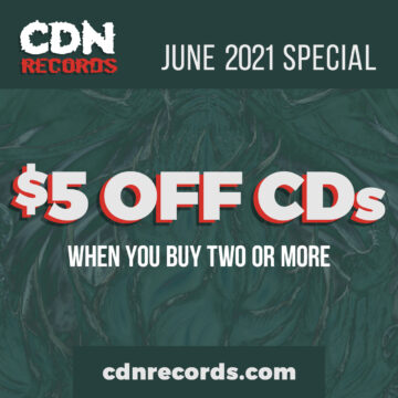 Promo graphic for $5 Off CDs