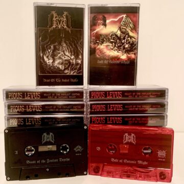 Cover for Pious Levus - Beast of the Foulest Depths / Bolt of Satanic Might (Cassette)