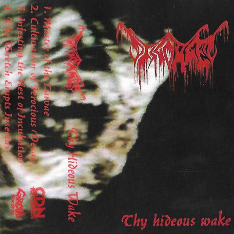 Cover art for Thy Hideous Wake cassette