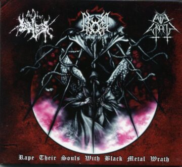 Cover for Evil Wrath / Gromm / The True Endless - Rape Their Souls With Black Metal Wrath (Digi Pak)