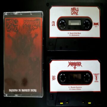 Cover for Morbus Grave / Deathfucker - Defilers In Morbid Decay (Alternate Version) (Cassette)