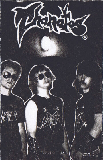 Front cover for Thanatos' 1985 Demo cassette