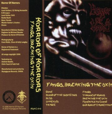 Cover for Horror of Horrors - Fangs Breaking the Skin (Cassette)
