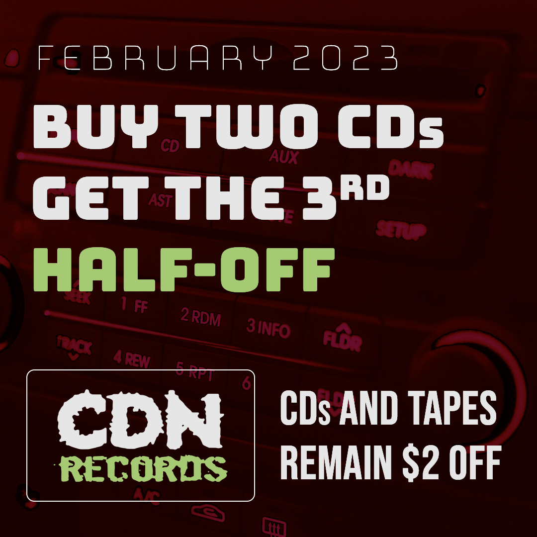 Graphic for Feb sale on CDs