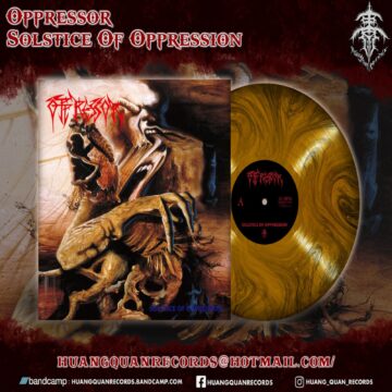 Cover for Oppressor – Solstice Of Oppression (Gold Smoke LP)