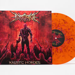 Cover for Korrosive - Kaustic Hordes (Orange Splatter LP)