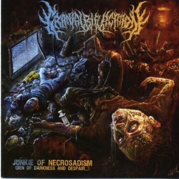 Cover for Cranial Bifurcation - Junkie Of Necrosadism (Den Of Darkness And Despair​.​.​.​)