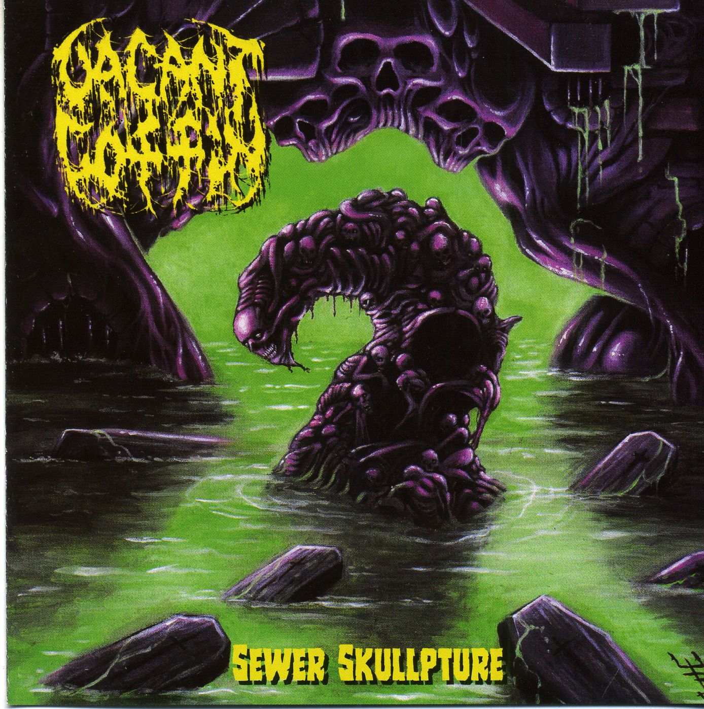 Cover for Vacant Coffin - Sewer Skullpture