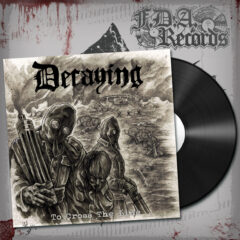 Cover for Decaying - To Cross The Line (Black LP)