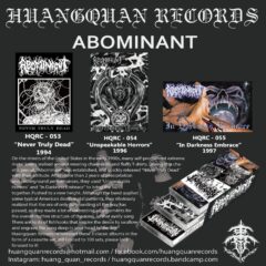 Abominant - 3 Cassette Box Set