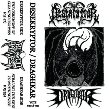 Desekryptor / Draghkar - Split (Cassette - White Shell)