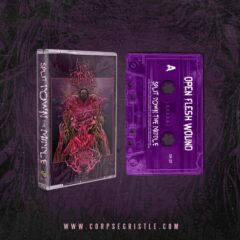 Open Flesh Wound / Gangrenous Flesh Consumption - Split Down The Middle (Cassette - Purple)