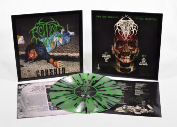 Rotting - Crushed (LP - Coke Bottle Green w/ Black & Neon Splatter)