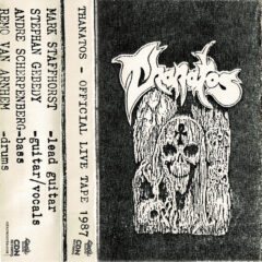 Cover layout for Thanatos live tape