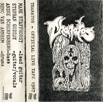 Cover layout for Thanatos live tape