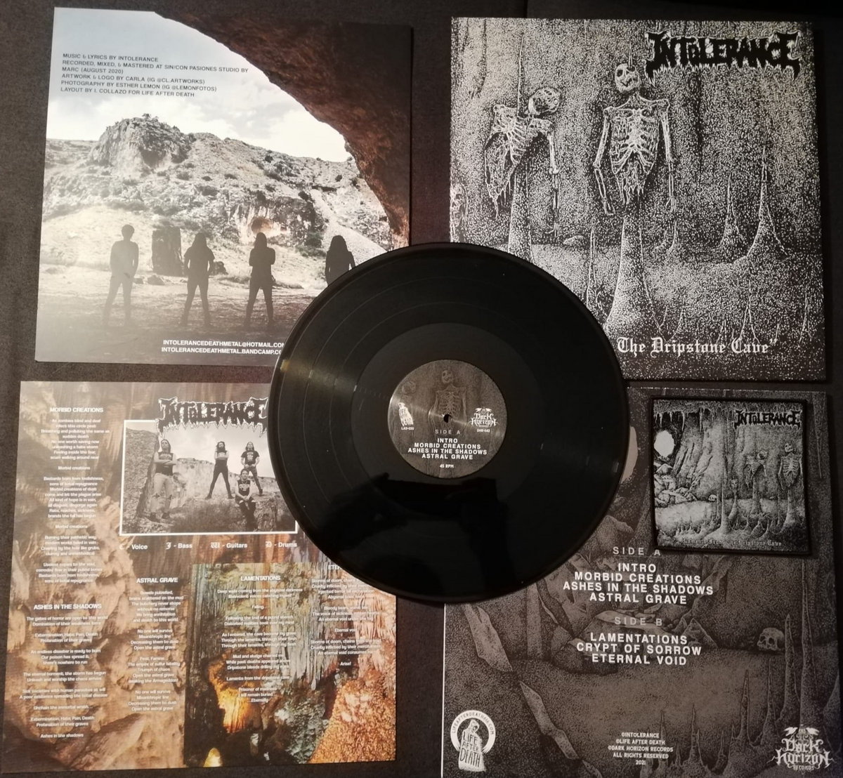 Intolerance - Laments From The Dripstone Cave (LP - Black) Intolerance - Laments From The Dripstone Cave (LP - Black)