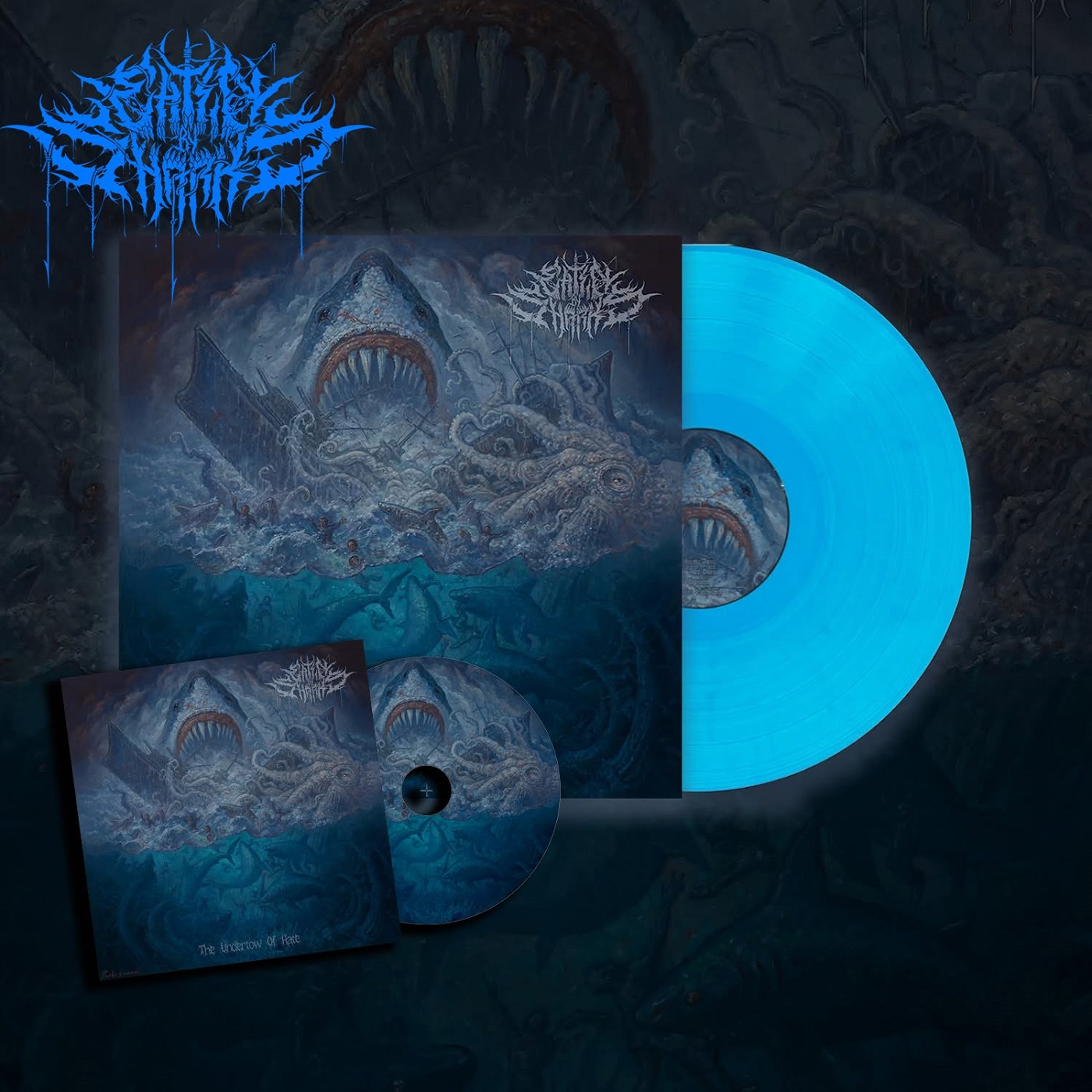 Eaten By Sharks - The Undertow of Hate (CD + LP Bundle) Mockup of bundle