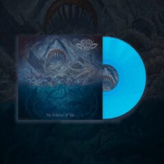 Blue vinyl mockup