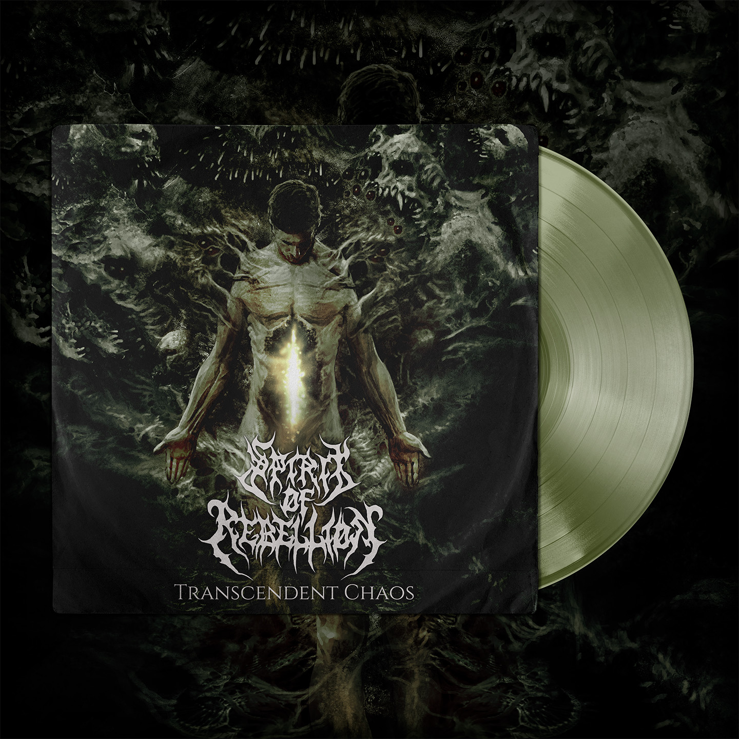 Spirit of Rebellion - Transcendent Chaos (LP - Vomit Green) vinyl mockup